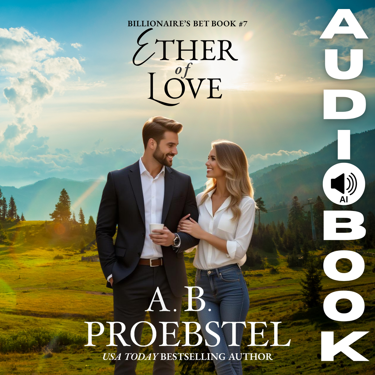 Audiobook cover for 'Ether of Love' by A. B.